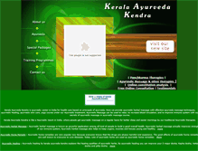 Tablet Screenshot of keralaayurvedakendra.com